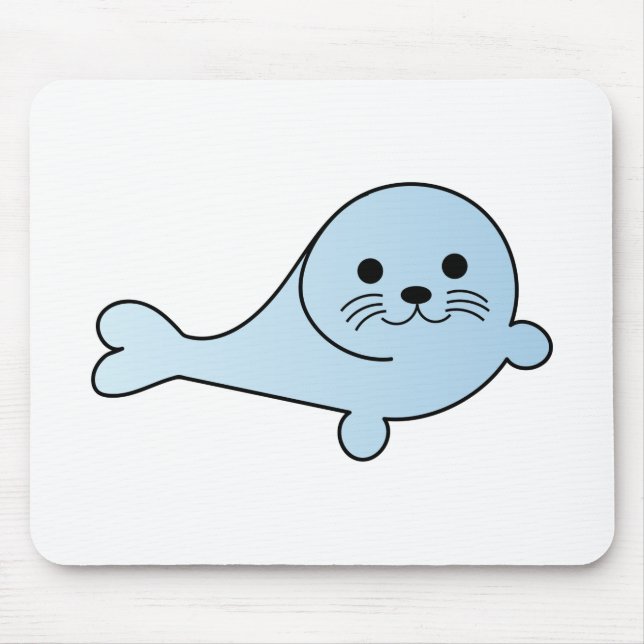 Adorable Baby Seal Mouse Pad (Front)