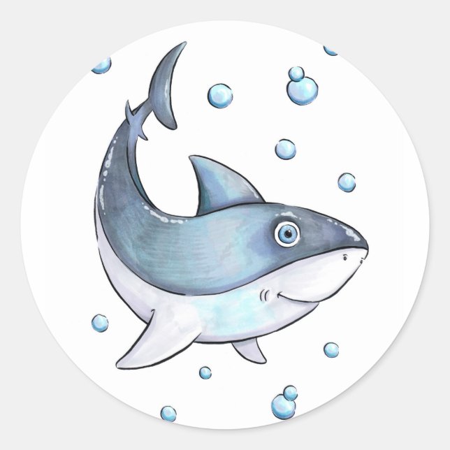 Adorable Baby Shark Sticker (Front)