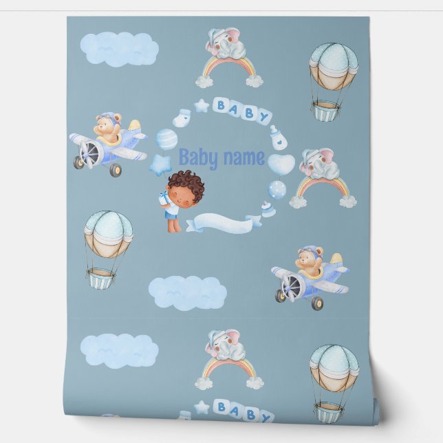 Adorable Baby Sky Adventure Wallpaper (Unrolling)