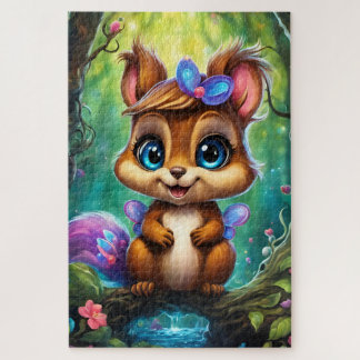 Adorable baby squirrel jigsaw puzzle