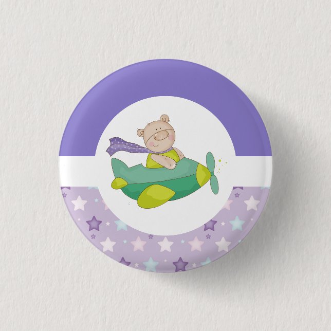 Adorable Baby Teddy Bear  3 Cm Round Badge (Front)