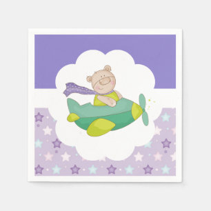 Adorable Baby Teddy Bear Paper Napkin