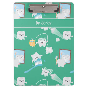 Adorable Baby Teeth Dental Office Dentist  Clipboard