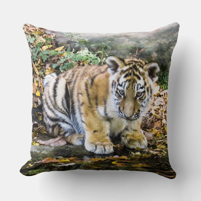 Adorable Baby Tiger Cub Cushion (Front)