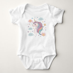Adorable Baby Unicorn Design - Perfect for Baby On Bodysuit