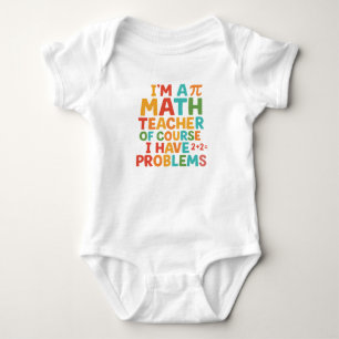 Adorable Baby with Playful Math Design Bodysuit