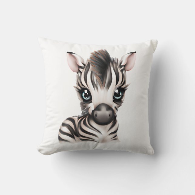 Adorable Baby Zebra Cushion (Front)