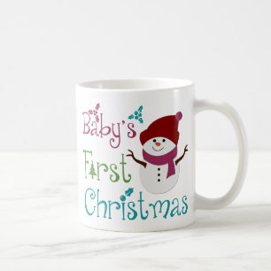 Adorable Babys First Christmas Coffee Mug