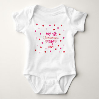 Adorable Baby's First Valentines Day Shirt