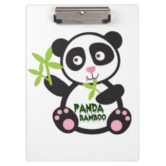 Adorable Bamboo Panda Design – Perfect for Clipboard