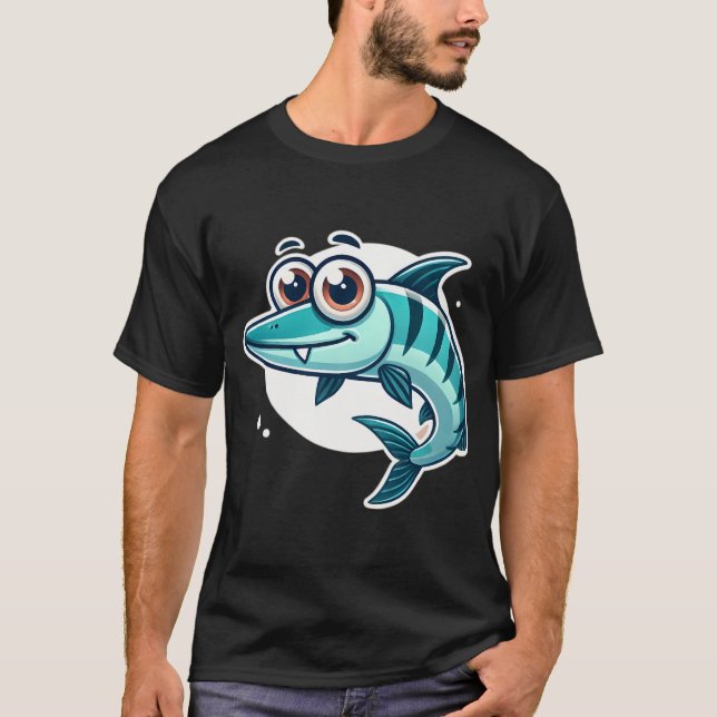 Adorable Barracuda Fish T-Shirt (Front)