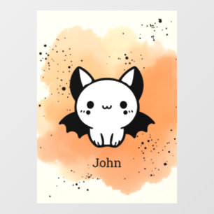 Adorable Bat Buddy - Kawaii Minimalist Nursery Art
