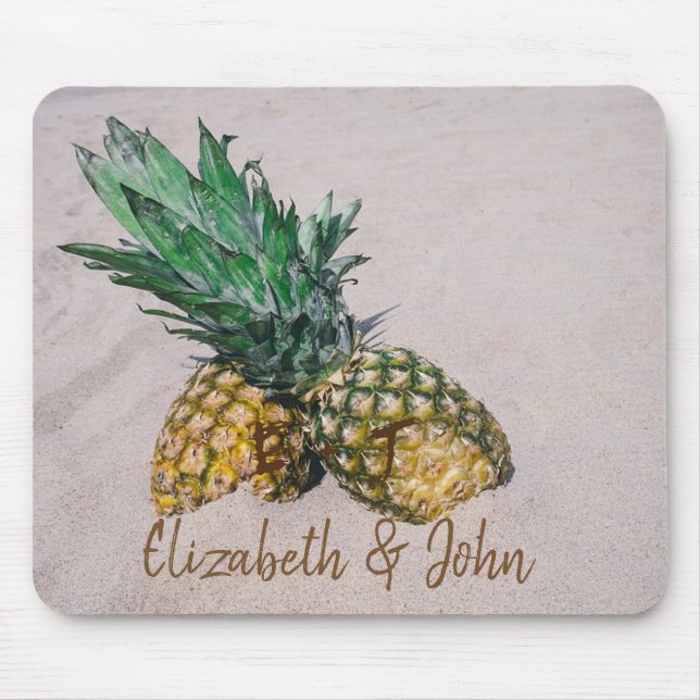 Adorable Beach,Sand,Pineapple  -Personalised Mouse Pad (Front)