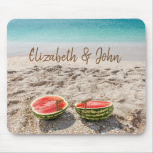 Adorable Beach,Sand,Watermelon -Personalised Mouse Pad
