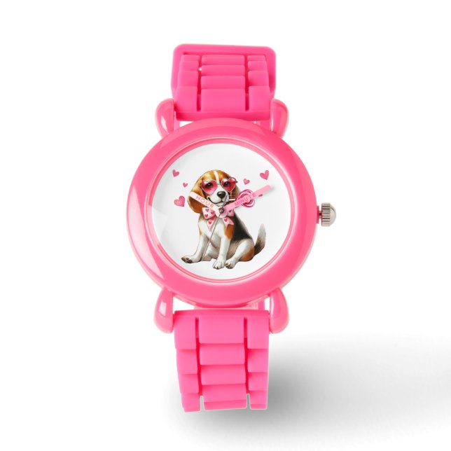 Adorable Beagle Kids' Watch (Front)