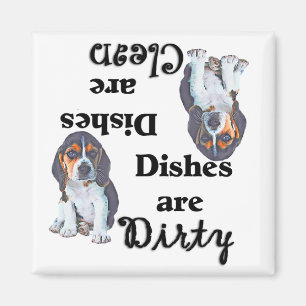 Adorable Beagle Puppy Dishwasher Magnet