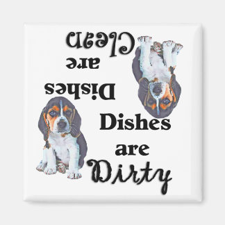 Adorable Beagle Puppy Dishwasher Magnet