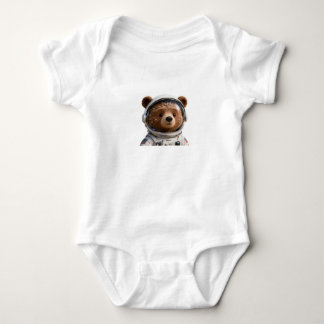 Adorable Bear Astronaut Baby | Space-Themed Bodysuit