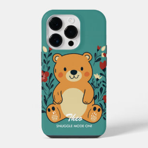 Adorable Bear Charm - Cosy & Cute Vibes iPhone 14 Pro Case