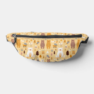 Adorable Bear Pattern Bum Bags
