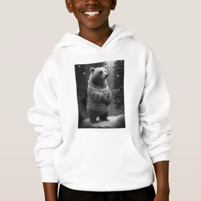 Adorable Bear Wearing a Cosy Sweater (Front)