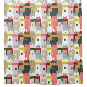 Adorable Bears Shower Curtain