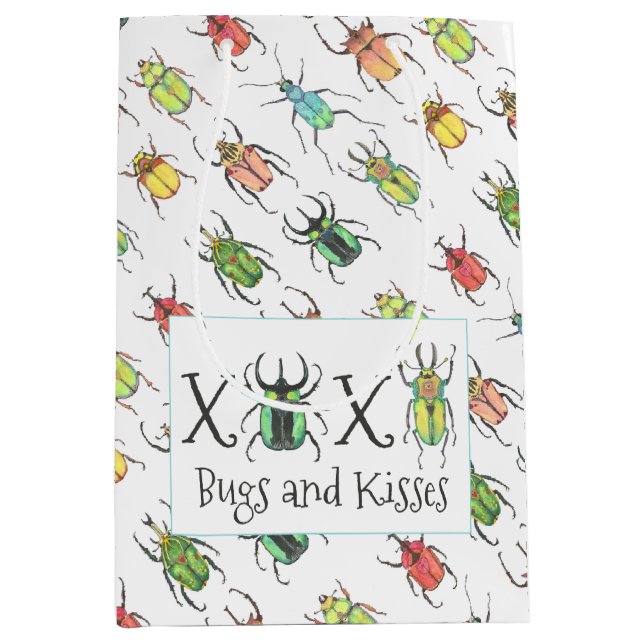 Adorable Beetles Medium Gift Bag (Front)