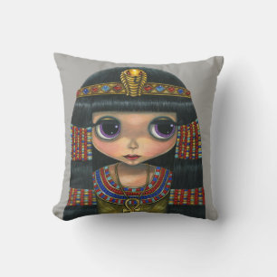 Adorable Big Eye Cleopatra Queen Girl Doll Cushion