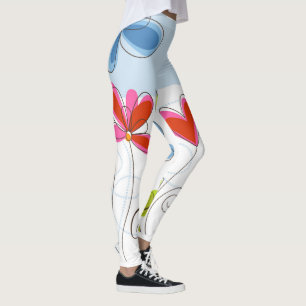 Adorable Big Flower Leggings