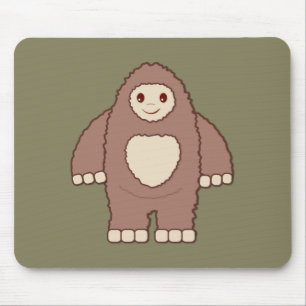 Adorable Bigfoot Mouse Pad