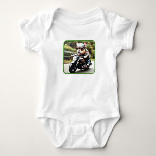 Adorable Biker Dog Bodysuit Onsie