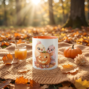 Adorable Birds Halloween Coffee Mug