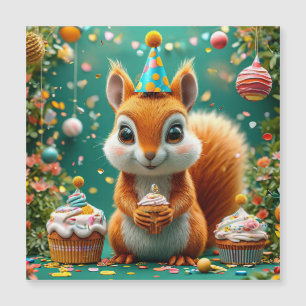 Adorable birthday Squirrel