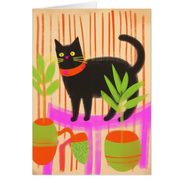 Adorable Black Cat (Front)