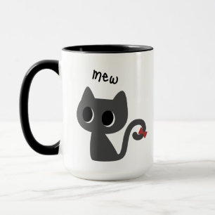 Adorable Black Cat Mug