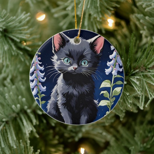 Adorable Black Cat Ornaments (Tree)