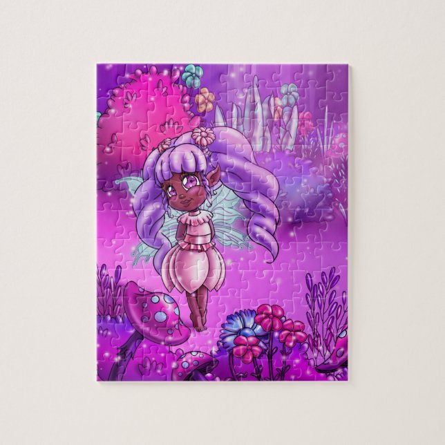 Adorable Black Fairy Jigsaw Puzzle (Vertical)