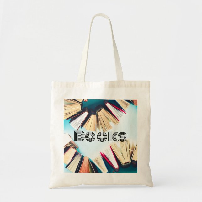 Adorable Book Bag with Modern Text (Front)