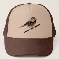 Adorable Boreal Chickadee Bird Cartoon