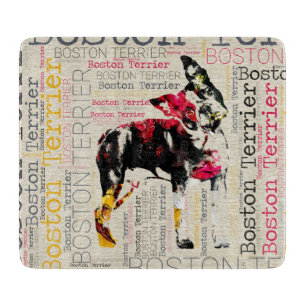 Adorable Boston Terrier Cutting Board