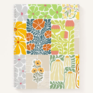 Adorable botanical in watercolor style Pink green Notebook