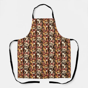 Adorable Bow-Tied Kittens Apron