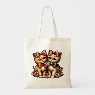 Adorable Bow-Tied Kittens Tote Bag