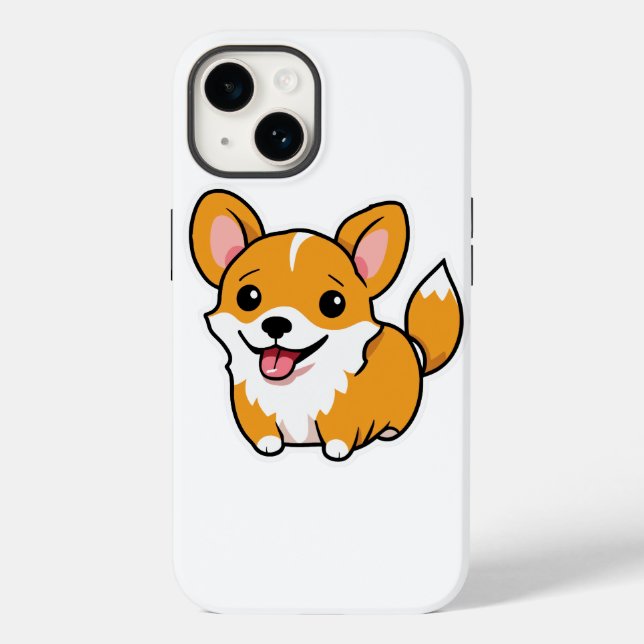 Adorable Brown Dog iPhone Case Style with Cuteness (Back)