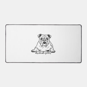 Adorable Bulldog Desk Mat