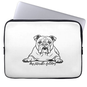 Adorable Bulldog Laptop Sleeve