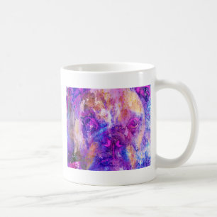 Adorable Bulldog Mixed Media Coffee Mug