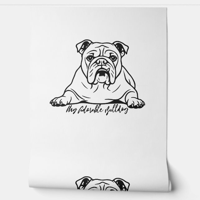 Adorable Bulldog Wallpaper (Unrolling)