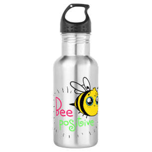 Adorable Bumble Bee Be Positive Motivational 532 Ml Water Bottle