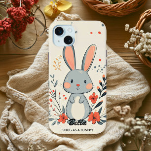 Adorable Bunny Charm - Cosy & Cute Vibes iPhone 15 Mini Case